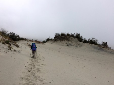 L'accès à la plage à 3900 m