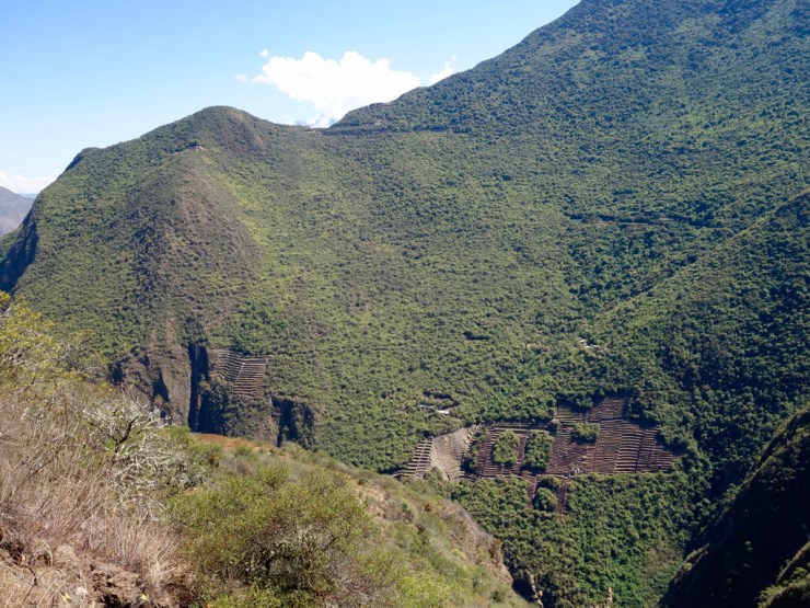 Vue sur les ruines du bas