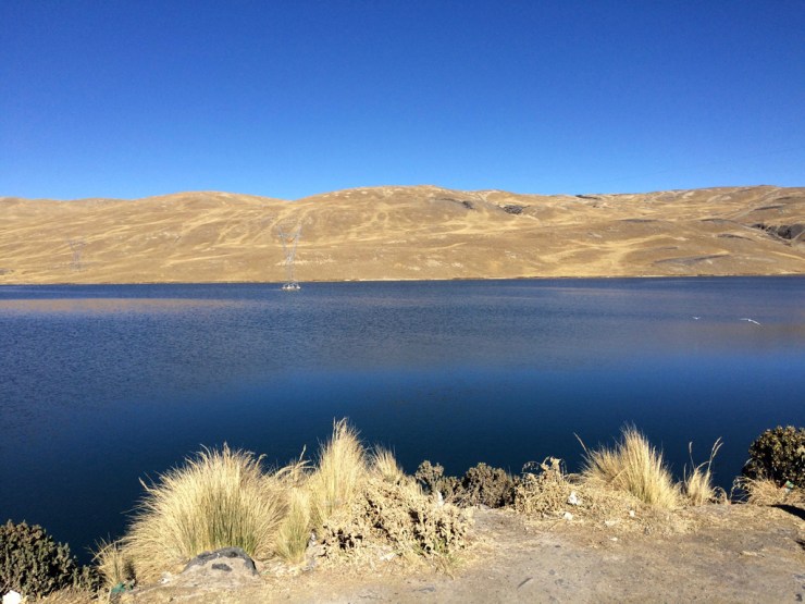 Joli lac près du départ