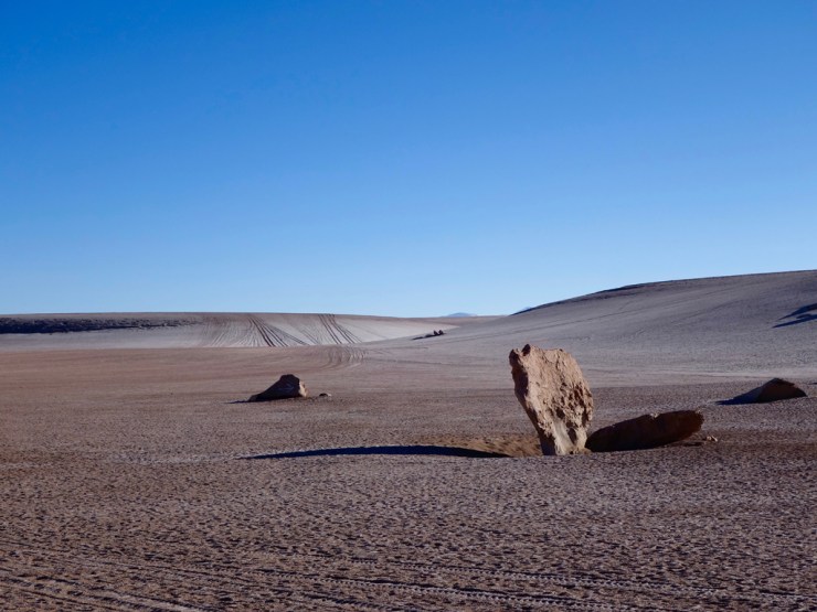 Désert saupoudré de neige