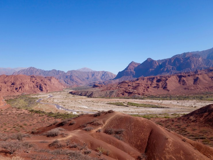 Vue panoramique de la quebrada