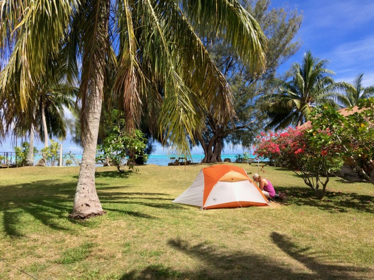Montage très pénible sous le soleil